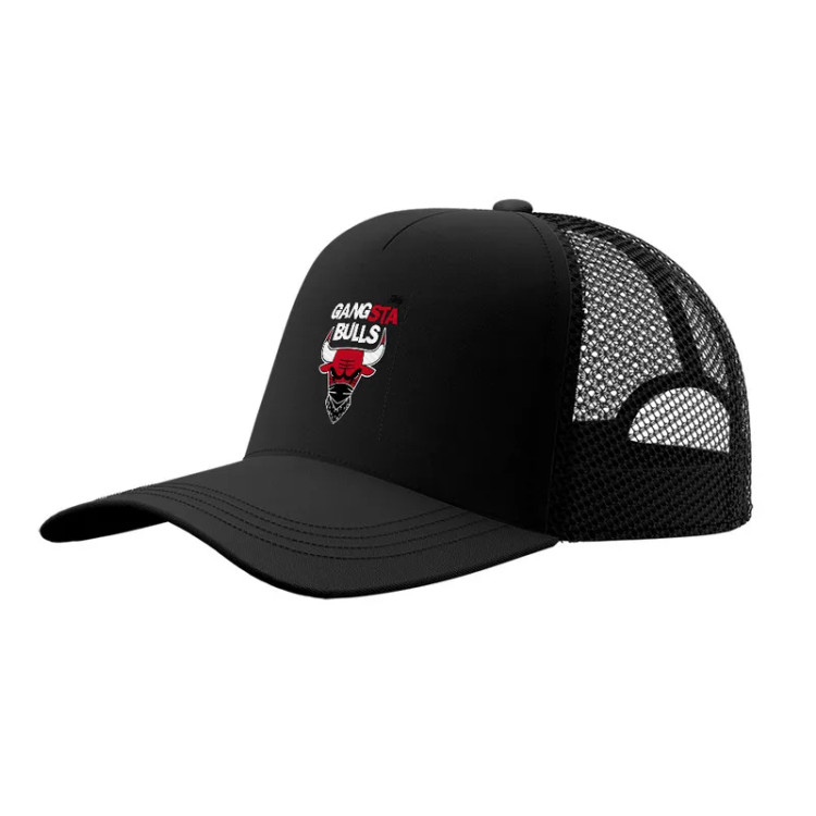 کلاه کپ پاد آفرین مدل تیم ورزشی بسکتبال کد 110 جنس کتان قابل تنظیم