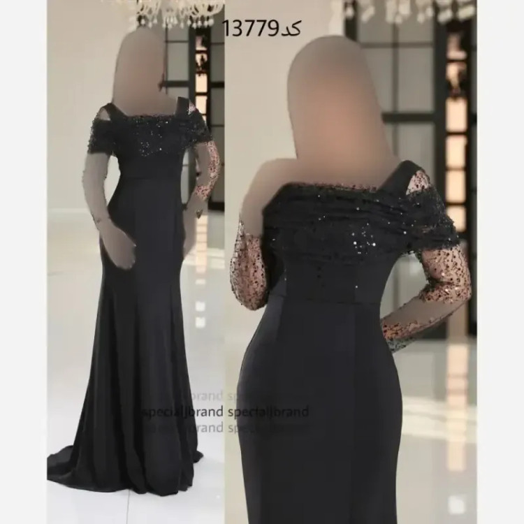 ماکسی مجلسی آنجلا جنس غواصی و جسیمکو رنگ مشکی