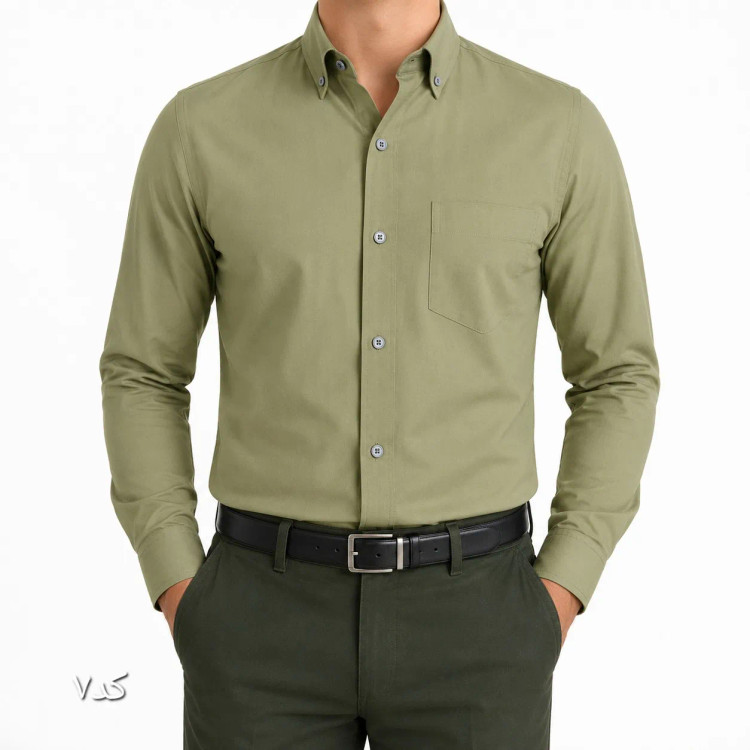 پیراهن مردانه بنگال آستین بلند کشی تک جیب