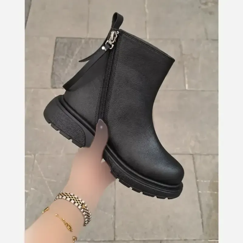 نیم بوت زنانه بغل زیپ جدید سبک و راحت سایز 37 تا 40