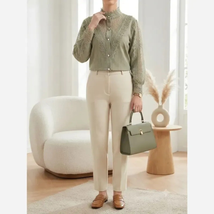 شومیز زنانه مدل آی تک جنس پارچه توکی سایز 36 تا 56