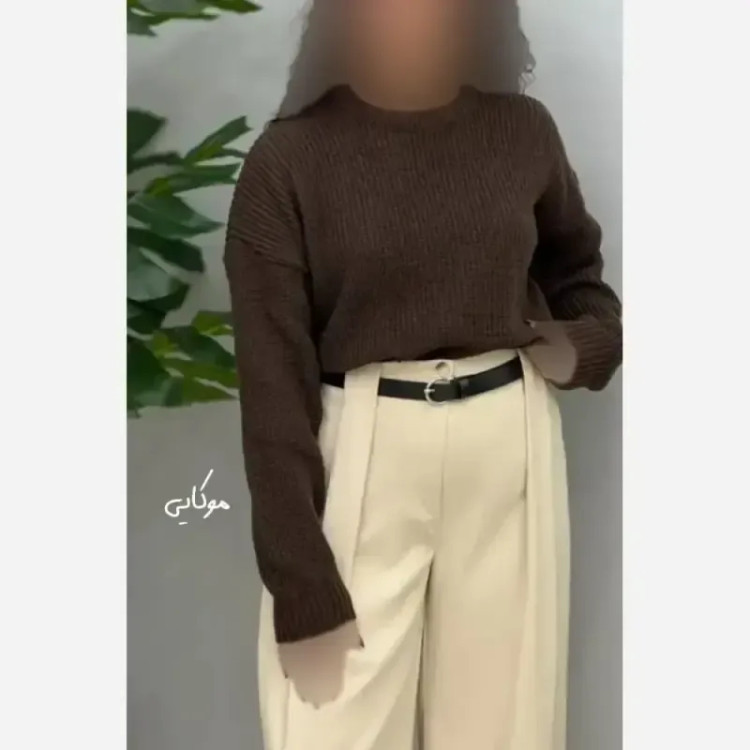 بلوز بافت جودون درشت برجسته ضخیم نرم و درجه یک پاییزه و زمستانه فری سایز