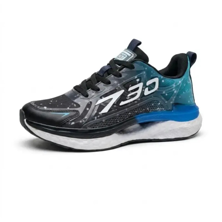 کفش اسپرت مردانه تونلی رنگ آبی مشکی سایز 42 و 43